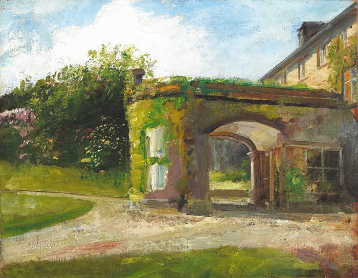 Painted view of front of Lissan House